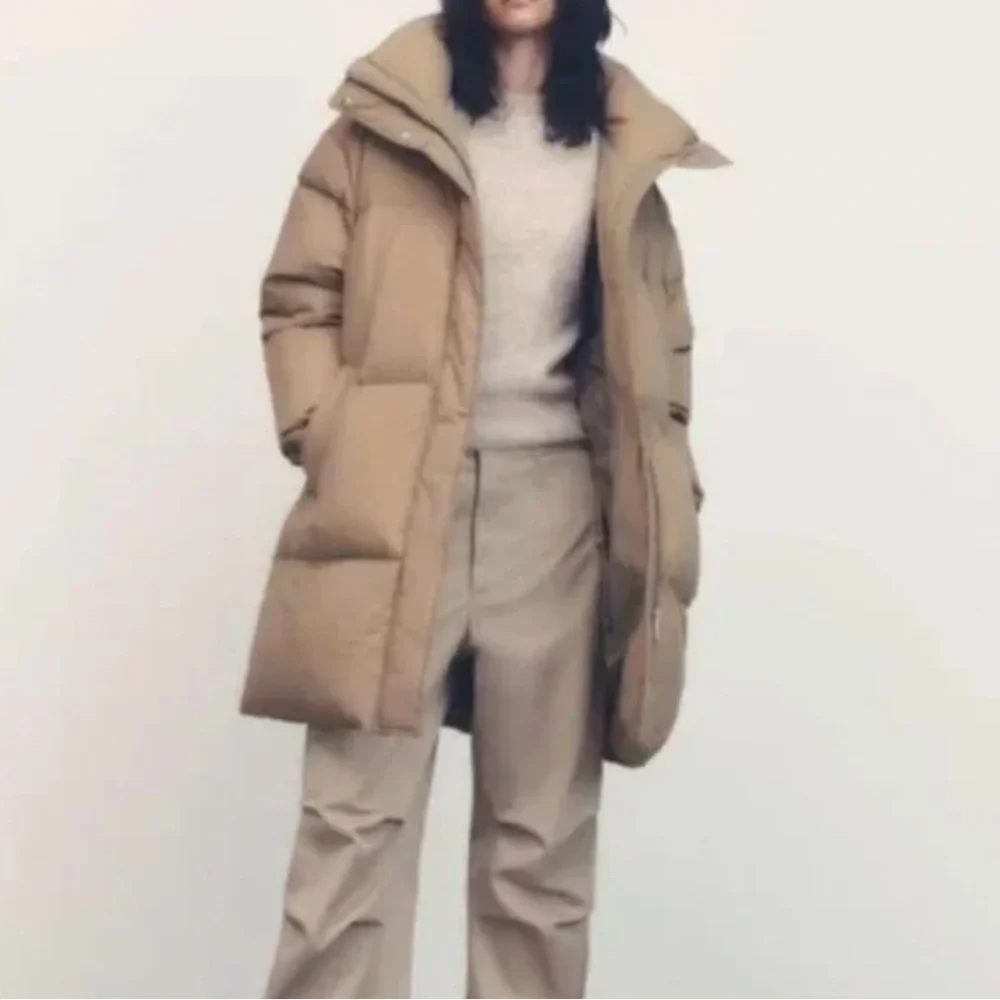 EUC Zara Down Filled Selected Thermal Edition Winter Puffer Zip Coat - Picture 1 of 11